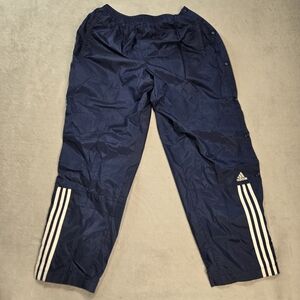 Vtg Adidas Warm-up Breakaway Tear-away Basketball Track Pants Navy Men's XL